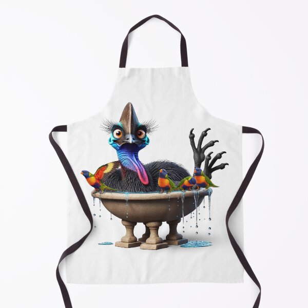 Item preview, Judgy Cassowary Birdbath – Critter Chronicles designed and sold by critterchrons.