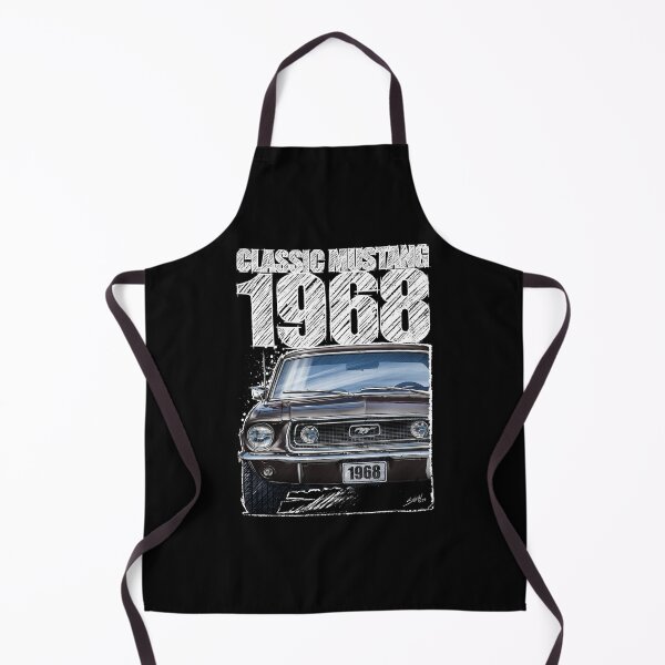 Item preview, 1968 Ford Mustang - Classic Muscle Car - Black (dark background) designed and sold by Petrolhead T-Shirts and Art.