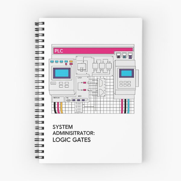 Item preview, Programmable Logic Controller (PLC) Retro Industrial Automation Schematic Art designed and sold by Zyra_urs.