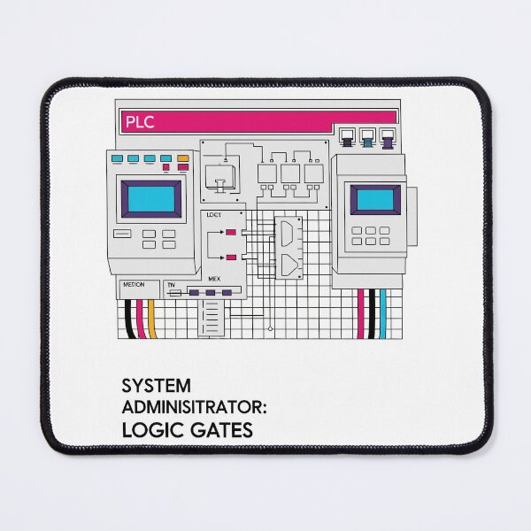 Item preview, Programmable Logic Controller (PLC) Retro Industrial Automation Schematic Art designed and sold by Zyra_urs1.