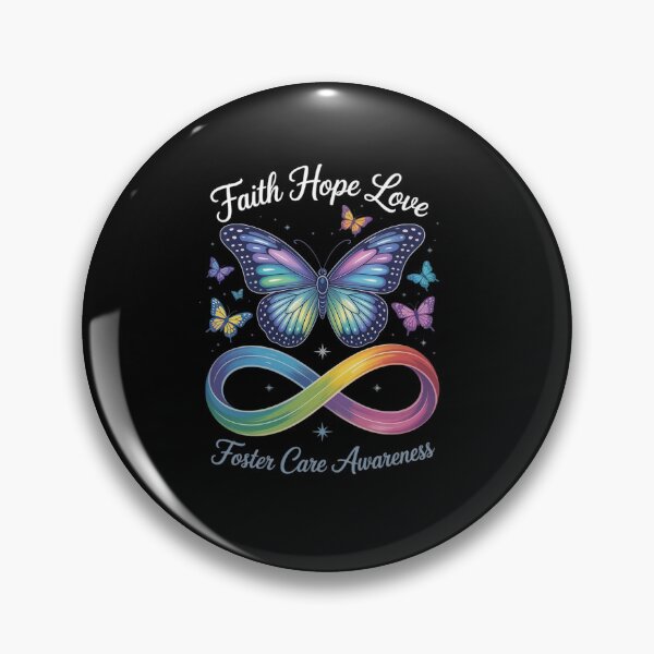 Item preview, Butterfly Faith Hope Love Foster Care Awareness designed and sold by KonopikaaArt.