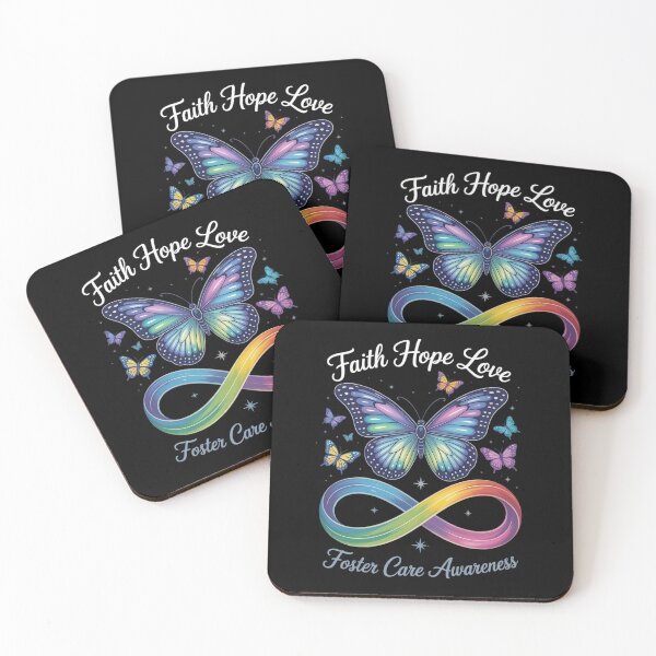 Item preview, Butterfly Faith Hope Love Foster Care Awareness designed and sold by KonopikaaArt.
