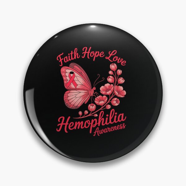 Item preview, Butterfly Faith Hope Love Hemophilia Awareness designed and sold by KonopikaaArt.