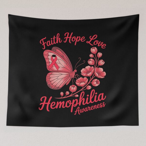 Item preview, Butterfly Faith Hope Love Hemophilia Awareness designed and sold by KonopikaaArt.