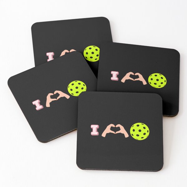Item preview, I Love Pickleball Minimal Heart Icon designed and sold by esmikpagudv.