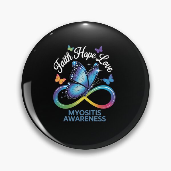 Item preview, Butterfly Faith Hope Love Myositis Awareness designed and sold by KonopikaaArt.
