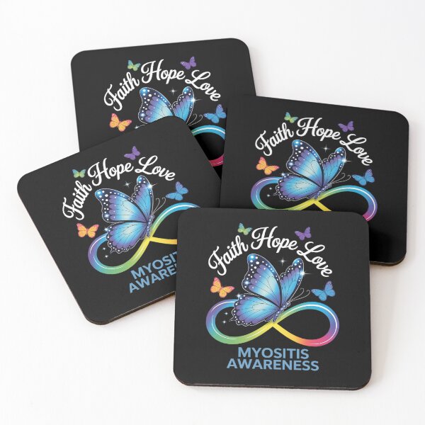 Item preview, Butterfly Faith Hope Love Myositis Awareness designed and sold by KonopikaaArt.