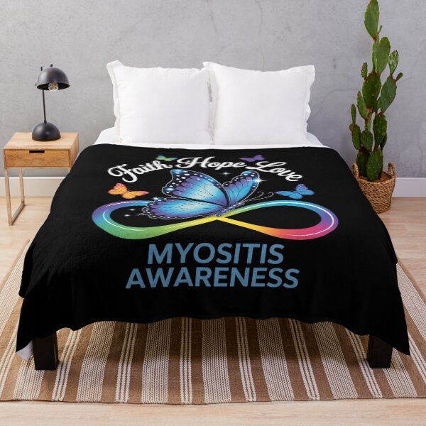 Item preview, Butterfly Faith Hope Love Myositis Awareness designed and sold by KonopikaaArt.