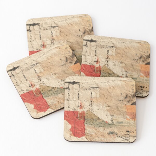 Item preview, Imperfect Hand-Drawn Scribbles – Warm Textured Collage designed and sold by ChinzorigBAY.