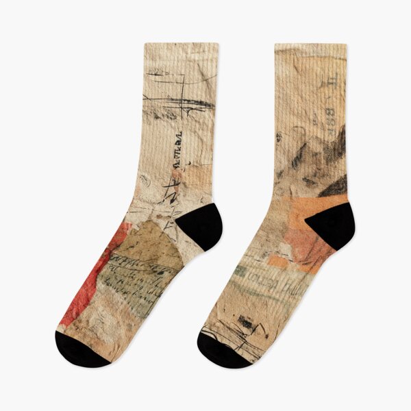 Item preview, Imperfect Hand-Drawn Scribbles – Warm Textured Collage designed and sold by ChinzorigBAY.