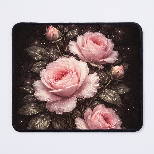 Item preview, Midnight Dew Rose Phone Case | Sparkling Pink Rose on Black | Elegant Floral Aesthetic designed and sold by ChubbyGoong.