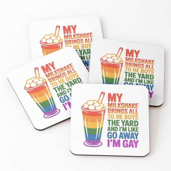 Item preview, My Milkshake Brings All The Boys To The Yard LGBTQ Gay Pride designed and sold by IdunayaStore.