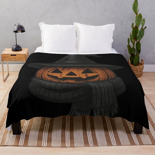 Item preview, Witch Hat Jack O Lantern – Cozy Gothic Halloween Pumpkin designed and sold by Mouraludia.