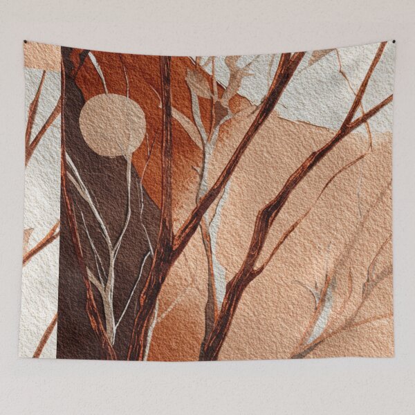 Item preview, Imperfect Hand-Drawn Scribbles – Warm Textured Collage designed and sold by ChinzorigBAY.