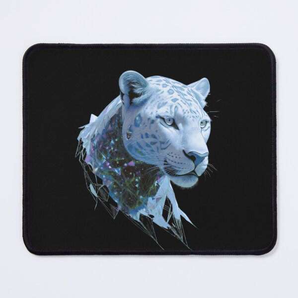 Item preview, Cosmic Snow Leopard – Abstract Luxury Animal Portrait designed and sold by AdicretorDesign.