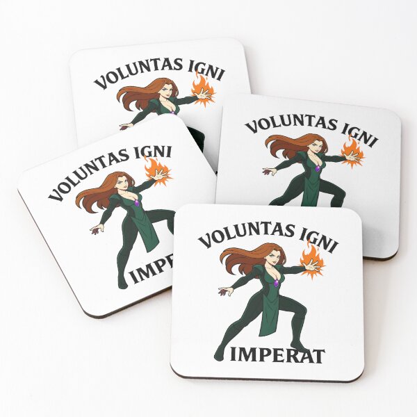 Item preview, Voluntas Igni Imperat Fantasy Fire Sorceress Elemental Magic Art designed and sold by SplashTastic.