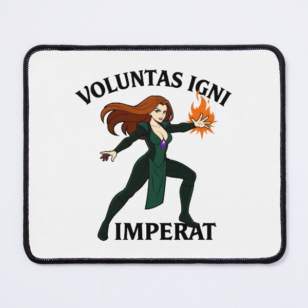 Item preview, Voluntas Igni Imperat Fantasy Fire Sorceress Elemental Magic Art designed and sold by SplashTastic.