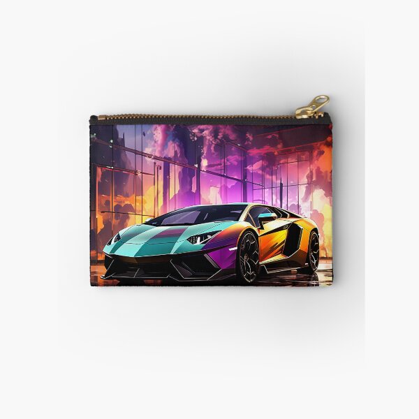 Item preview, Futuristic V12 machine parked in neon‑lit gallery space designed and sold by RevUpDesign.