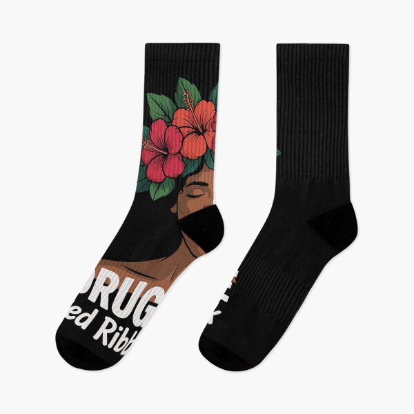 Item preview, Afro Black Woman Flowers Free Red Ribbon Week Awareness designed and sold by SIGORDESIGN.