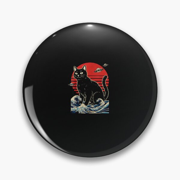 Item preview, Kaiju Cat Invasion – Great Wave Style designed and sold by SWEET-TINAPAY.