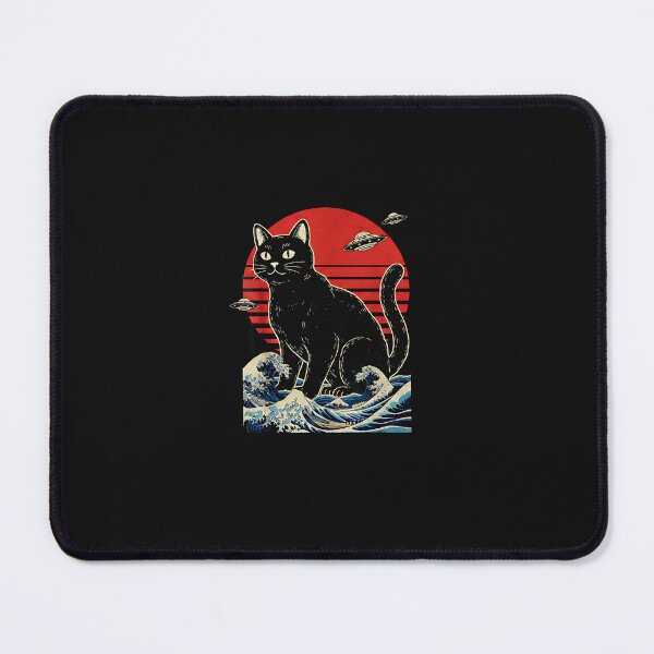 Item preview, Kaiju Cat Invasion – Great Wave Style designed and sold by SWEET-TINAPAY.