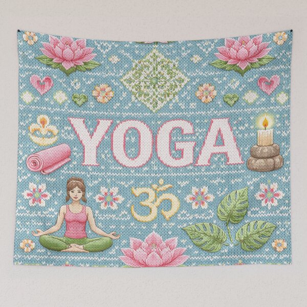Item preview, Yoga, mindful meditation, knitting patterns designed and sold by Mauswohn.