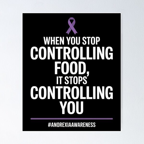 Item preview, Anorexia Eating Disorder Awareness Food Anorexic Survivor designed and sold by SIGORDESIGN.