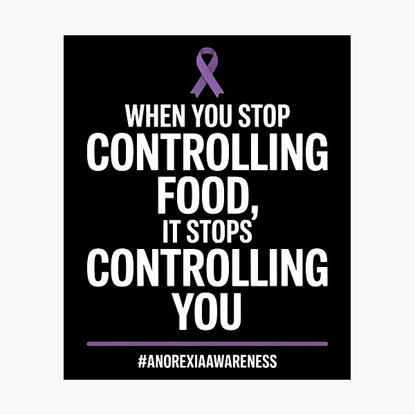 Item preview, Anorexia Eating Disorder Awareness Food Anorexic Survivor designed and sold by SIGORDESIGN.