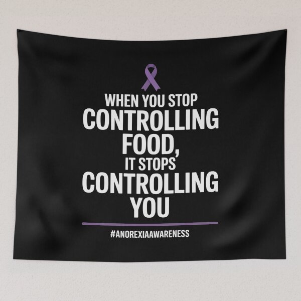 Item preview, Anorexia Eating Disorder Awareness Food Anorexic Survivor designed and sold by SIGORDESIGN.