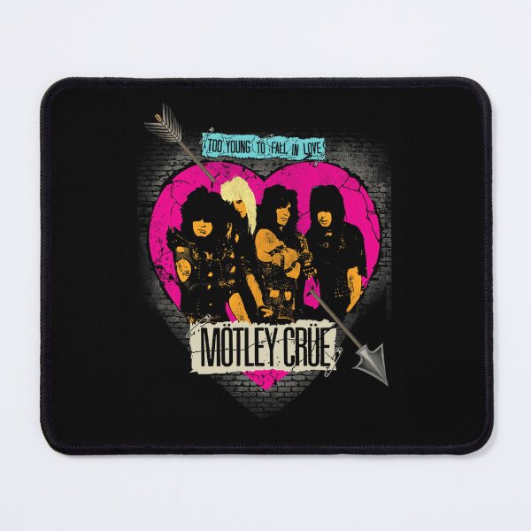 Item preview, Motley Crue Heart Frame Retro Band Illustration designed and sold by MatthiasFruehau.