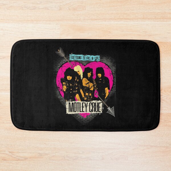 Item preview, Motley Crue Heart Frame Retro Band Illustration designed and sold by MatthiasFruehau.