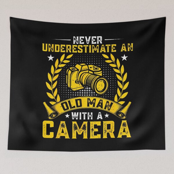 Item preview, Never Underestimate An Old Man With A Camera Photographer designed and sold by RylynKaub86.