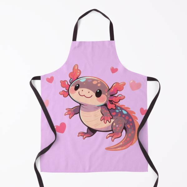 Item preview, Cute Axolotl With Hearts – Kawaii Aquatic Love designed and sold by KingCuppaDigitalArt.