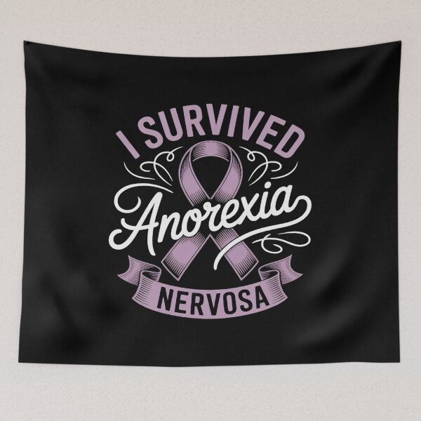 Item preview, Anorexia Nervosa Awareness Purple Ribbon Eating Disorder designed and sold by SIGORDESIGN.