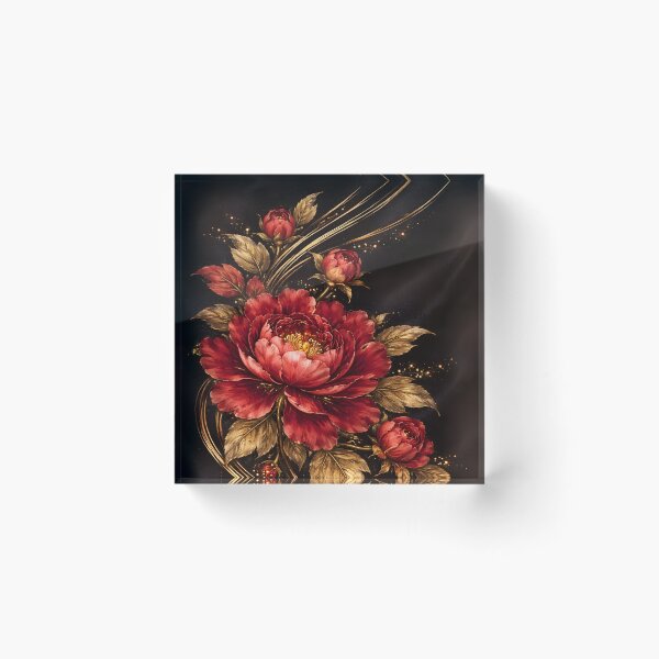 Item preview, Silk Road Peony Phone Case | Red & Gold Chinese Embroidery Floral Art designed and sold by ChubbyGoong.