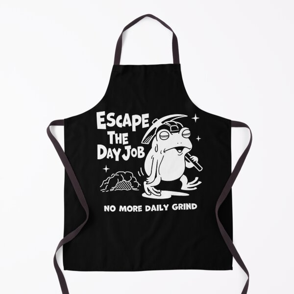 Item preview, Escape The Day Job ? Tired Frog Walking Away_BK designed and sold by AckeeWolf.