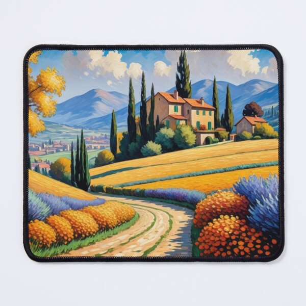 Item preview, Serene Mountain Valley and Warm Inviting Village – 01 designed and sold by Undersea Ai Art.