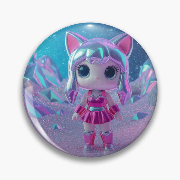 Item preview, Y2K Chrome Dream – Retro Futuristic Cute Vibes designed and sold by ChinzorigBAY.