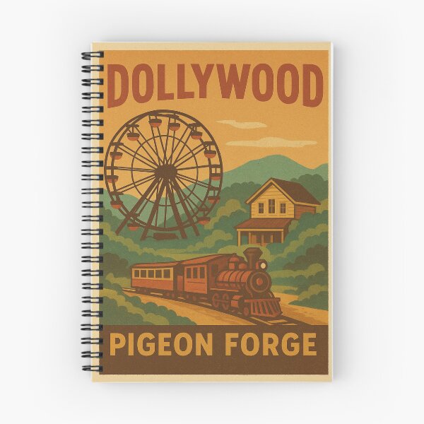 Item preview, Dollywood Vintage Poster T-Shirt | Retro Theme Park Art | Tennessee Travel Souvenir designed and sold by Globalcitytees.
