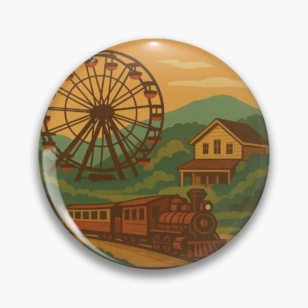 Item preview, Dollywood Vintage Poster T-Shirt | Retro Theme Park Art | Tennessee Travel Souvenir designed and sold by Globalcitytees.