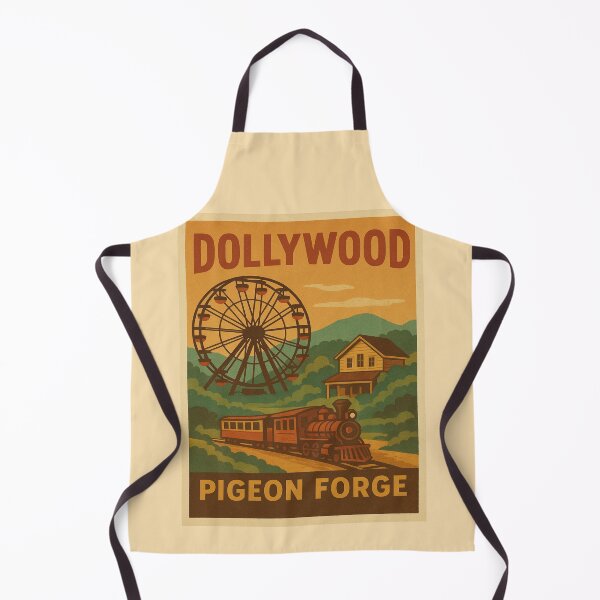 Item preview, Dollywood Vintage Poster T-Shirt | Retro Theme Park Art | Tennessee Travel Souvenir designed and sold by Globalcitytees.