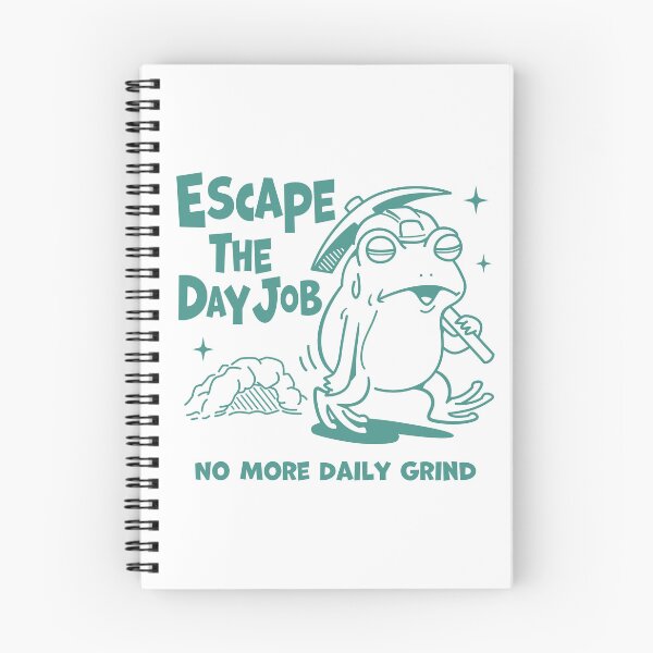 Item preview, Escape The Day Job ? Tired Frog Walking Away_WH designed and sold by AckeeWolf.