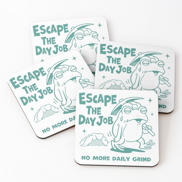Item preview, Escape The Day Job ? Tired Frog Walking Away_WH designed and sold by AckeeWolf.
