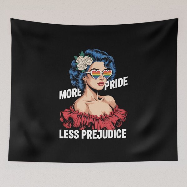 Item preview, More Pride Less Prejudice Pride Month LGBTQ designed and sold by IdunayaStore.