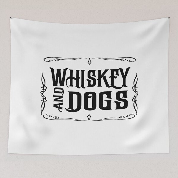 Item preview, Whiskey and Dogs; designed and sold by StickerApe.