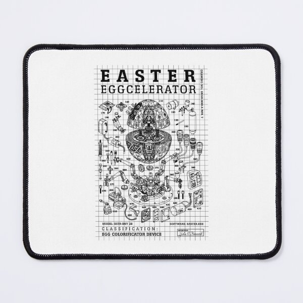 Item preview, Engineer Easter Egg Eggcelerator Funny Blueprint Diagram designed and sold by GrandeDuc.