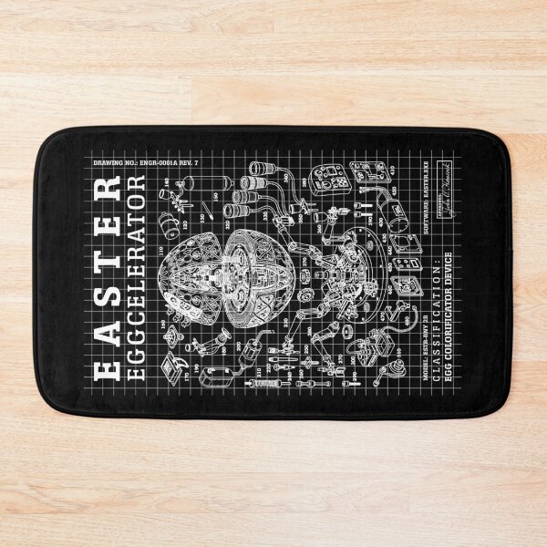 Item preview, Engineer Easter Egg Eggcelerator Funny Blueprint Diagram designed and sold by GrandeDuc.
