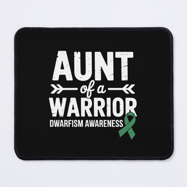 Item preview, Aunt Of A Warrior, Green Ribbon Dwarfism Awareness designed and sold by SIGORDESIGN.