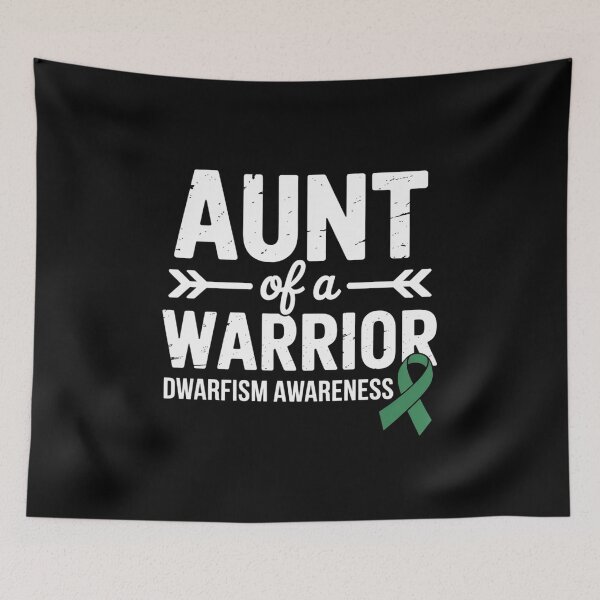 Item preview, Aunt Of A Warrior, Green Ribbon Dwarfism Awareness designed and sold by SIGORDESIGN.