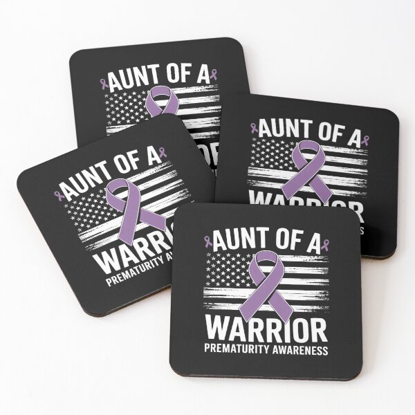 Item preview, Aunt Of A NICU Warrior Preemie Prematurity Awareness designed and sold by SIGORDESIGN.